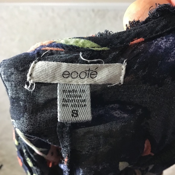 Anthro Ecote Swing Dress Scoop Back - Picture 6 of 7